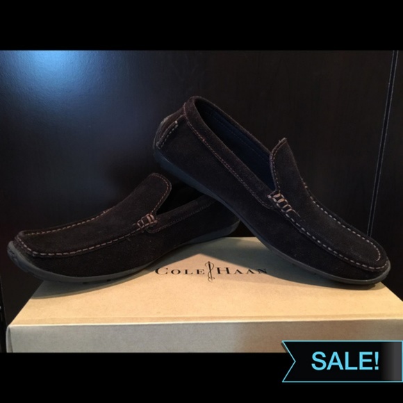 Hathaway Men's Brown Suede Driving Loafers - Picture 1 of 6